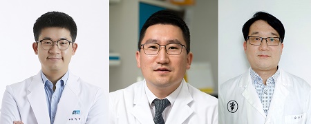 사진 왼쪽부터 순천향대천안병원 유익동 교수, 순천향의생명연구원 문종석 교수, 순천향대학교 이순신 교수(사진 = 순천향대천안병원 제공)